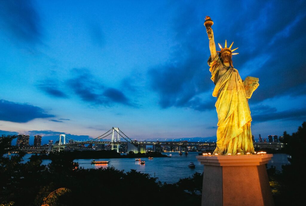 New York City Skyline Statue of Liberty Image for Attorney Website