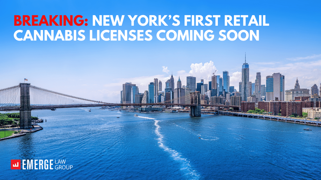 Breaking: New York’s First Retail Cannabis Licenses Coming Soon