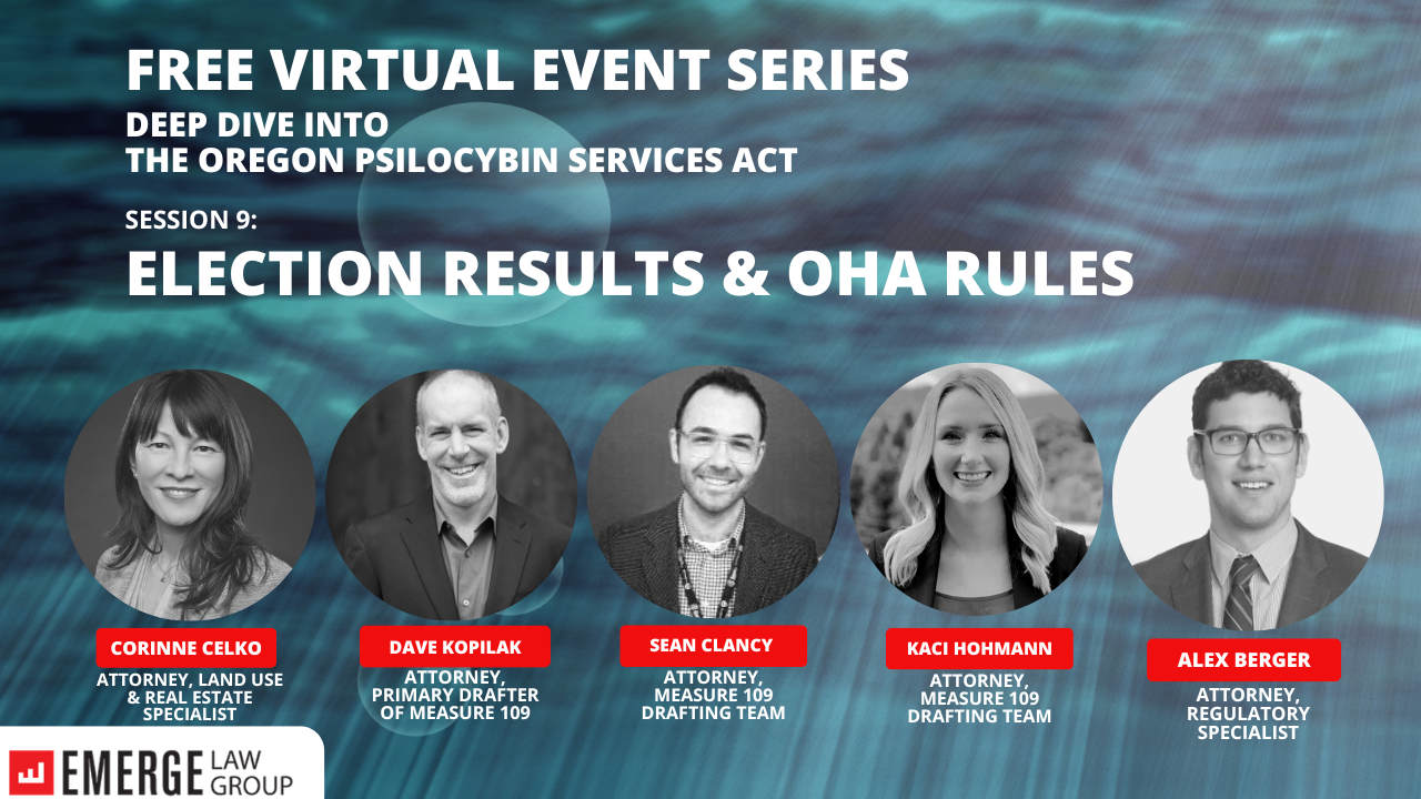 Next Deep Dive Webinar:  Revised OHA Rules and Election Day Opt-Out Results