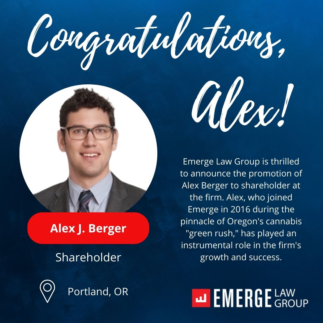 Emerge Law Group Celebrates Alex Berger’s Promotion to Shareholder